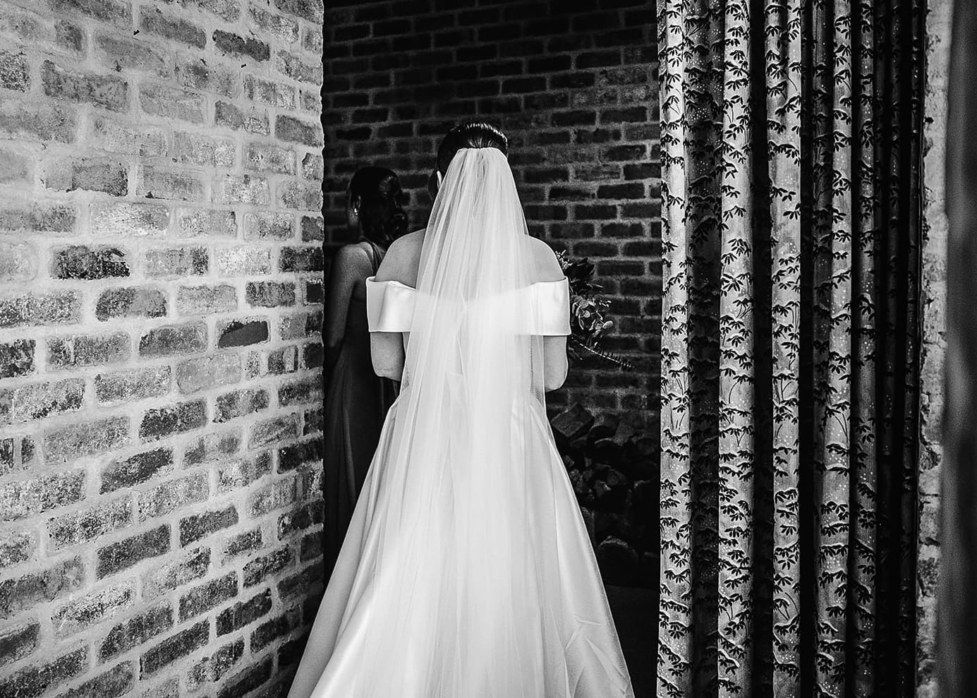 Bride waiting for ceremony at Half Acre Wedding Venue Melbourne as Captured by Miss Moody Photography